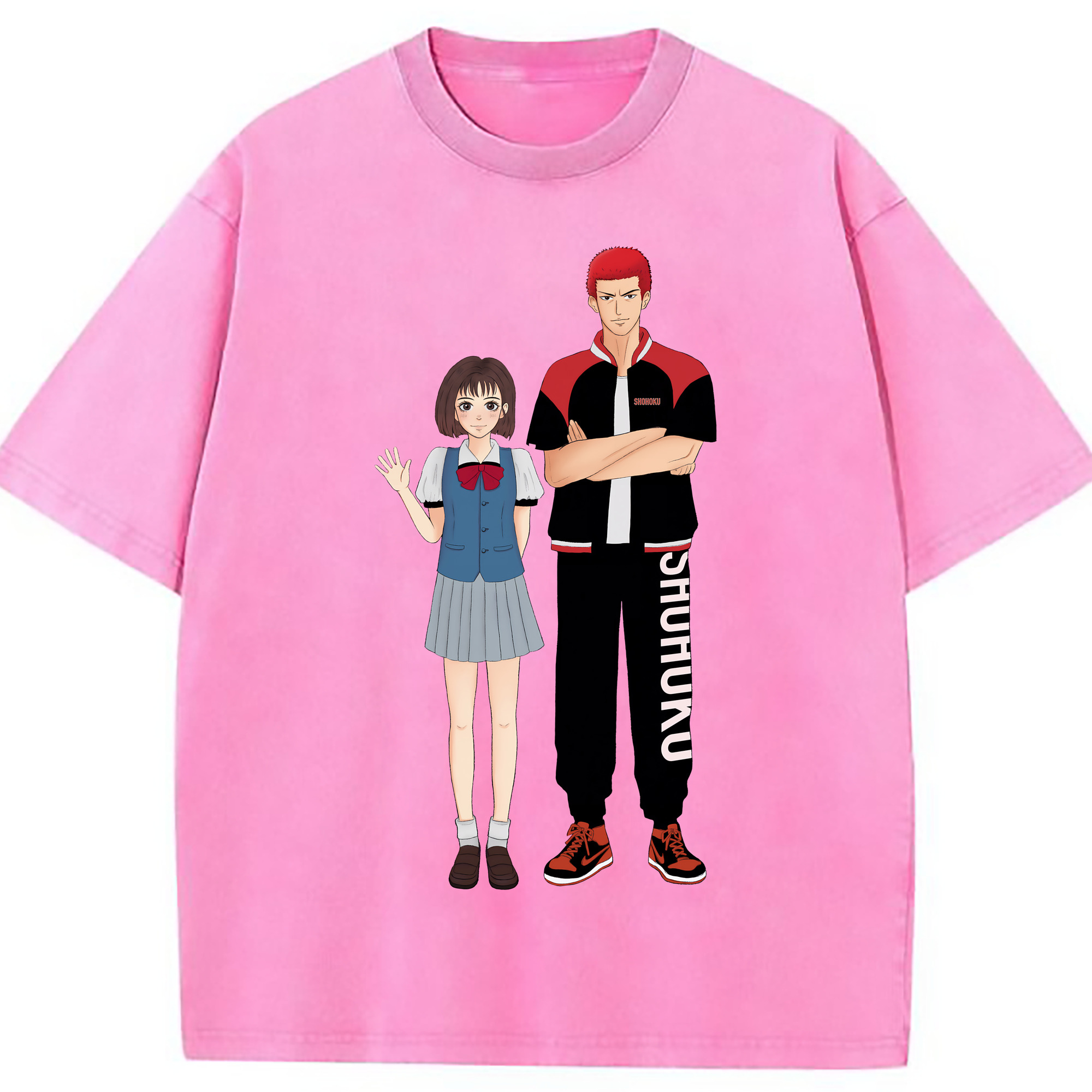 （画像用） SLAM DUNK／スラムダンク 綿100% ヴィンテージ風 半袖Tシャツ（フロントプリント）